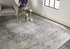 4' X 5' Tan And Gray Oriental Distressed Area Rug